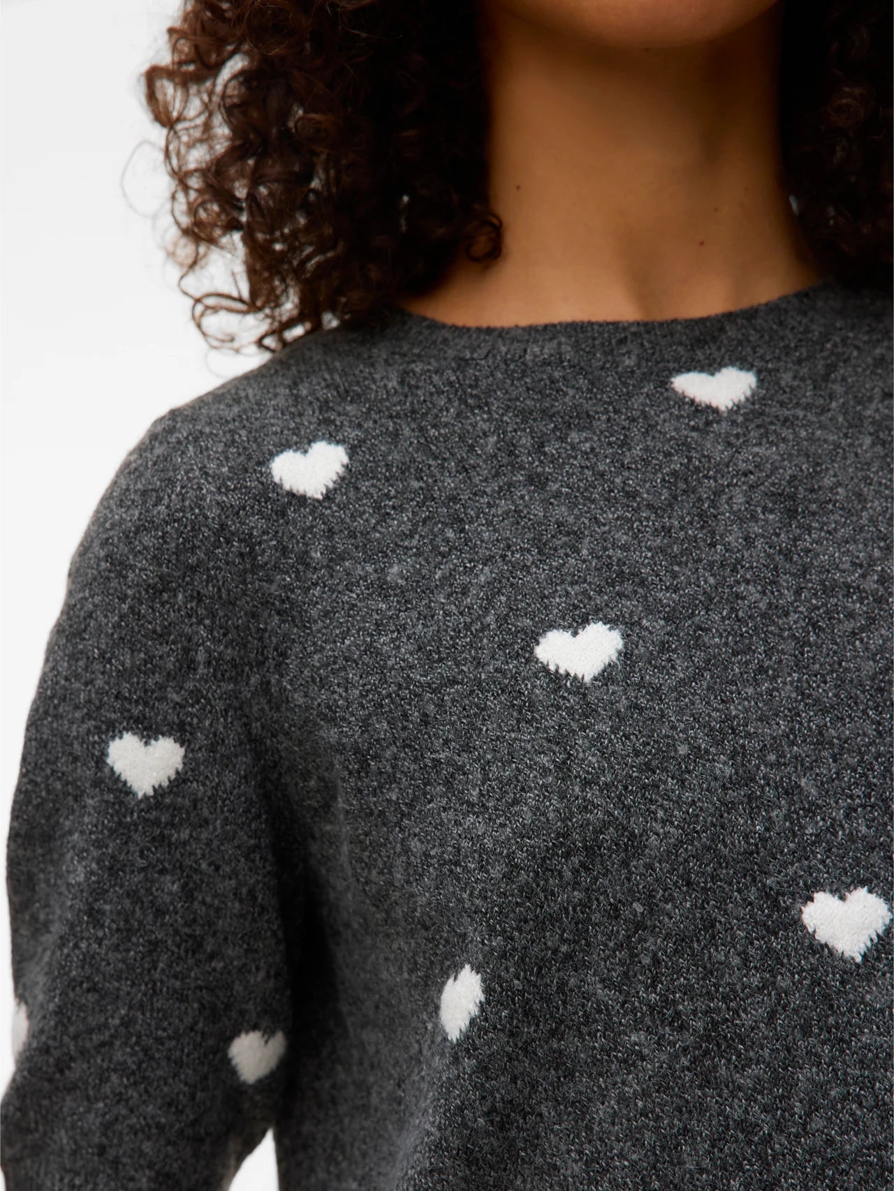 Hearts 2/4 Sleeve Sweater