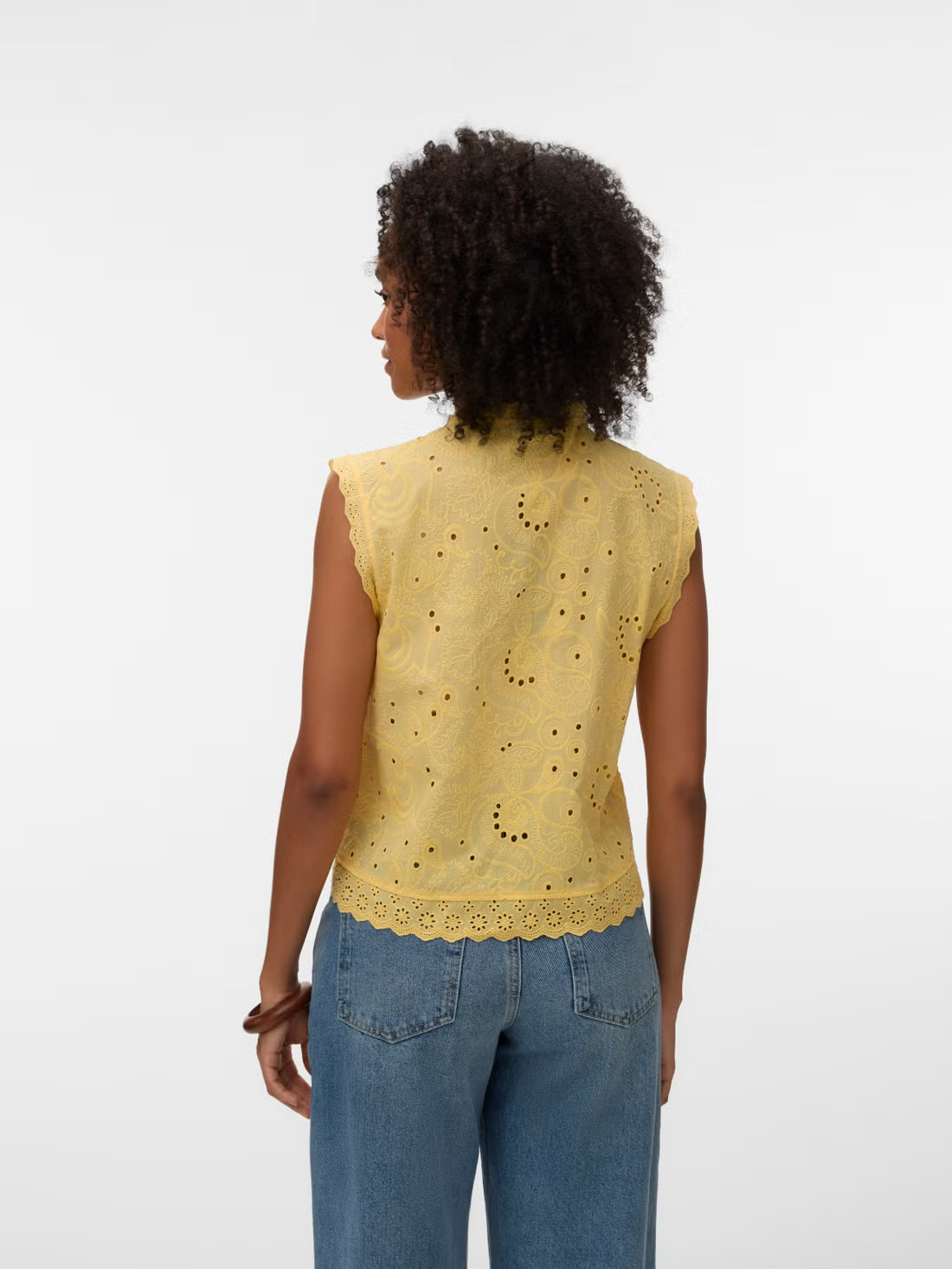 Organic Cotton Eyelet Blouse