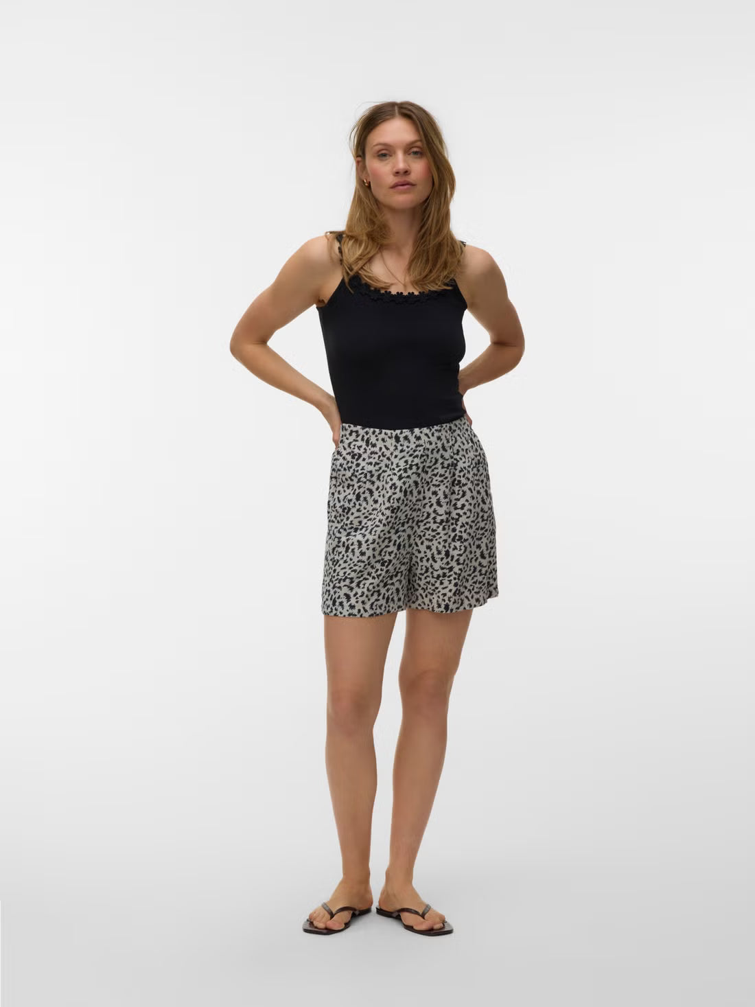 Organic Cotton Floral Trim Camisole