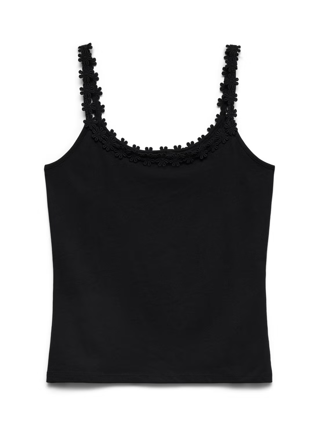 Organic Cotton Floral Trim Camisole