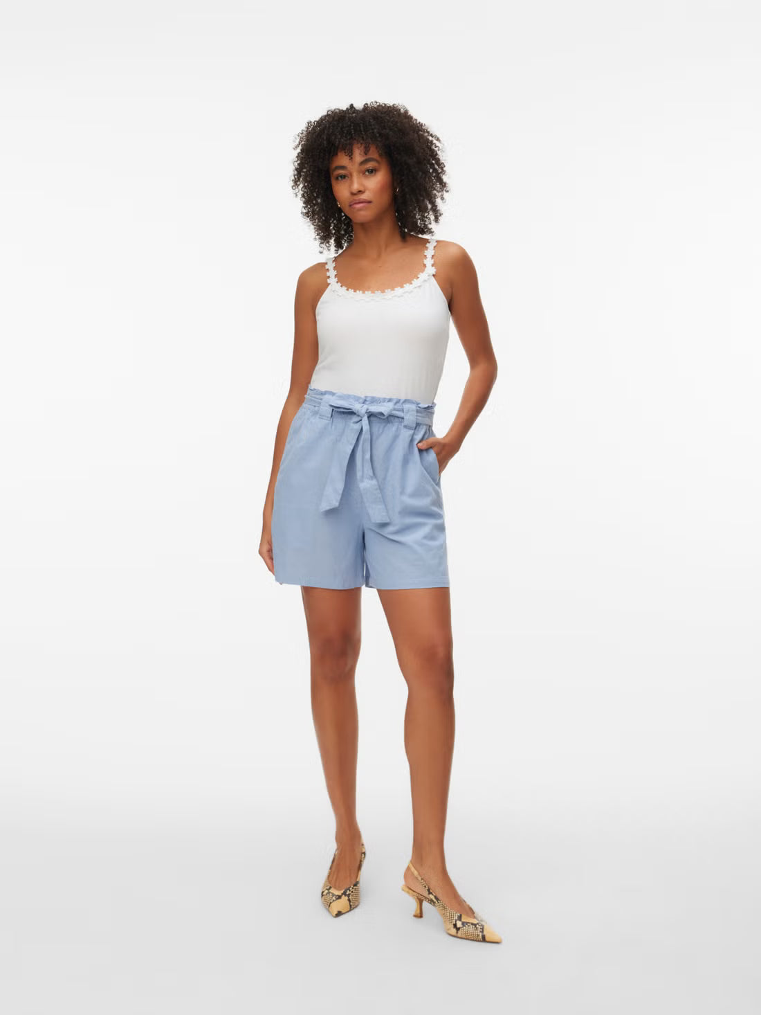 Organic Cotton Floral Trim Camisole