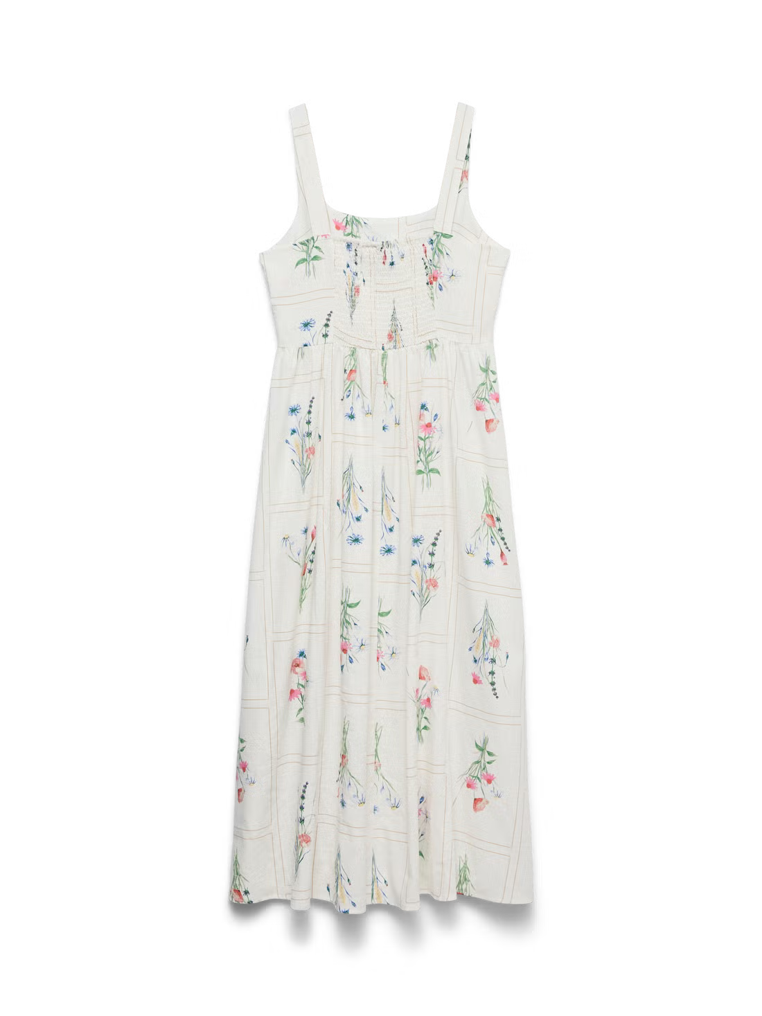Floral Square Neck Dress