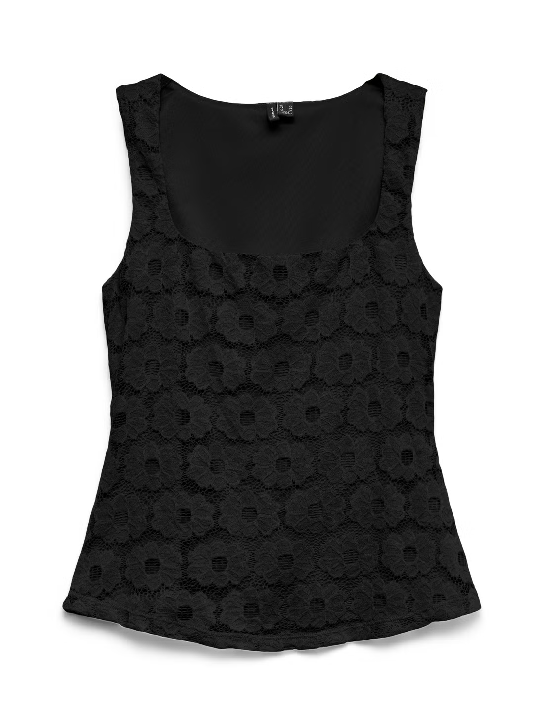 Floral Detail Square-neck Top