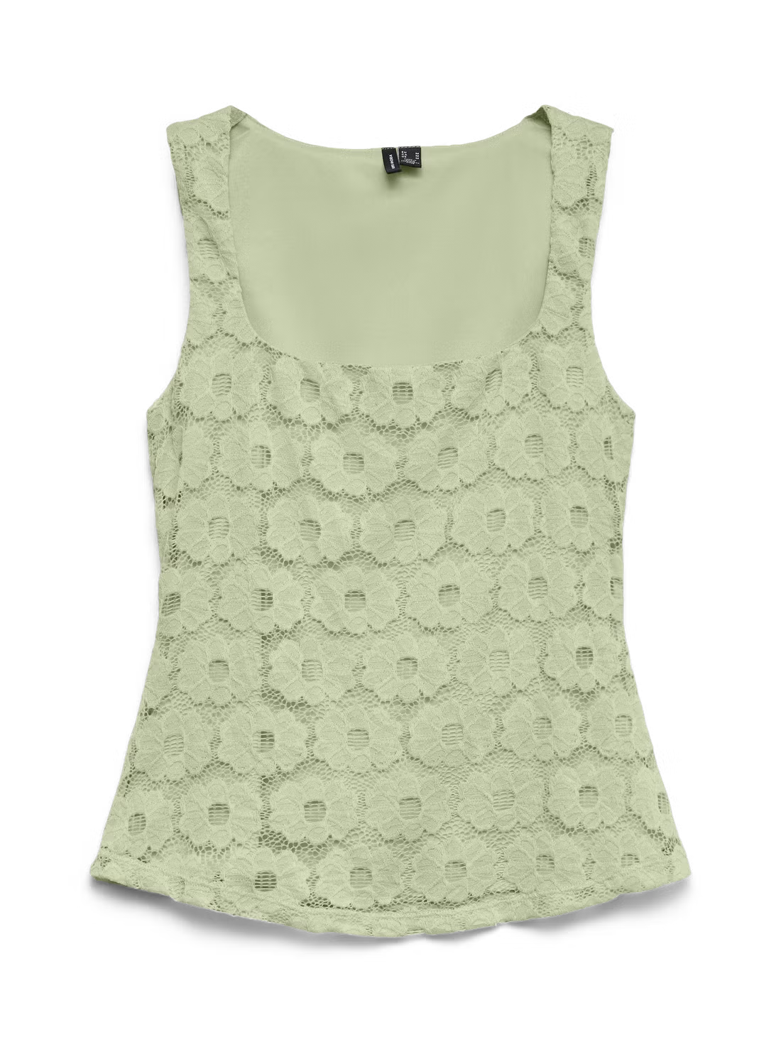 Floral Detail Square-neck Top