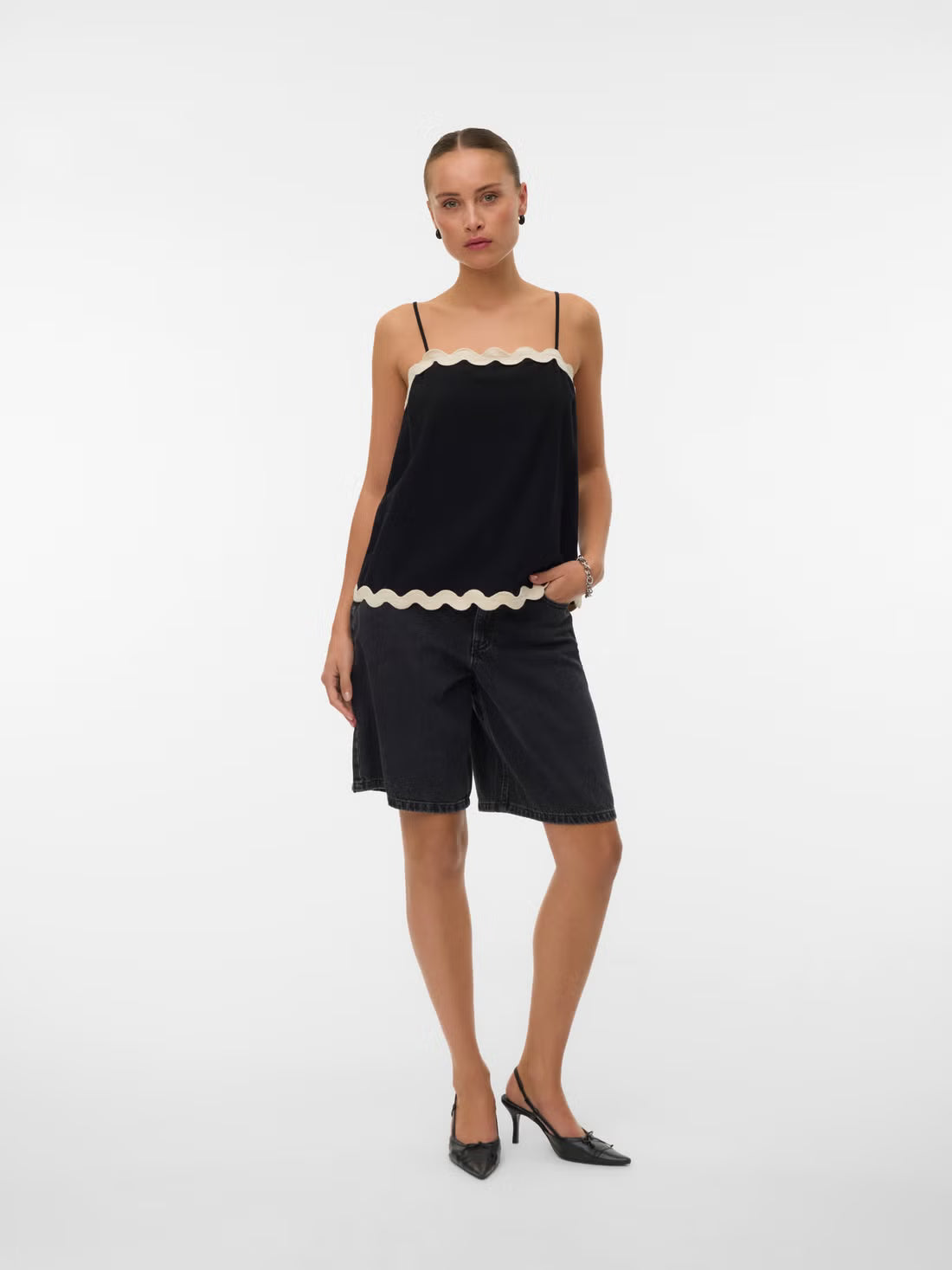 Organic Cotton Wavy Outline Top