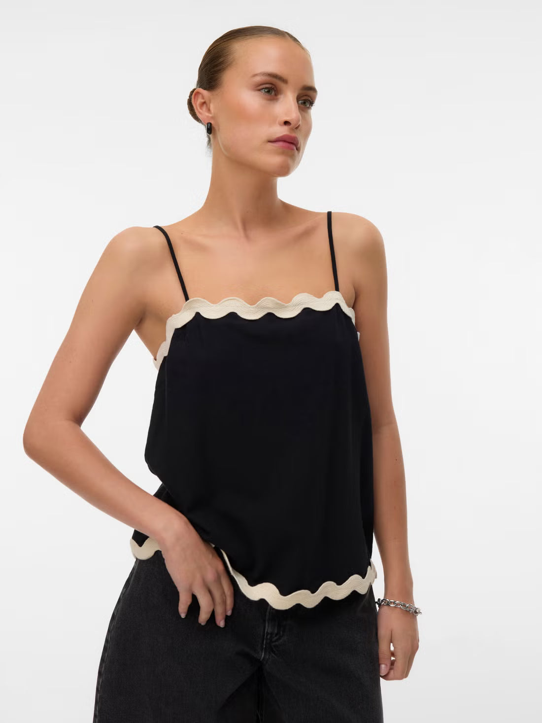 Organic Cotton Wavy Outline Top