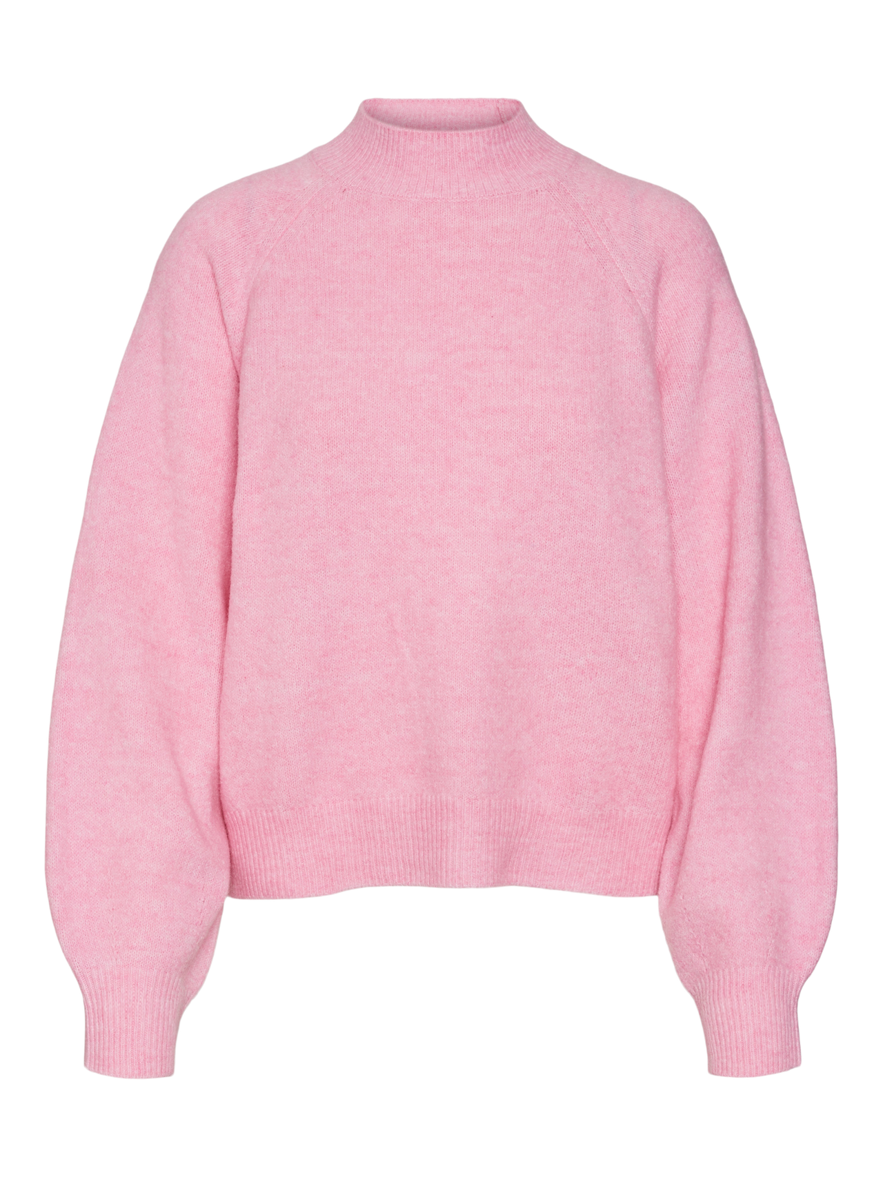 High Neck Balloon Sleeves Sweater