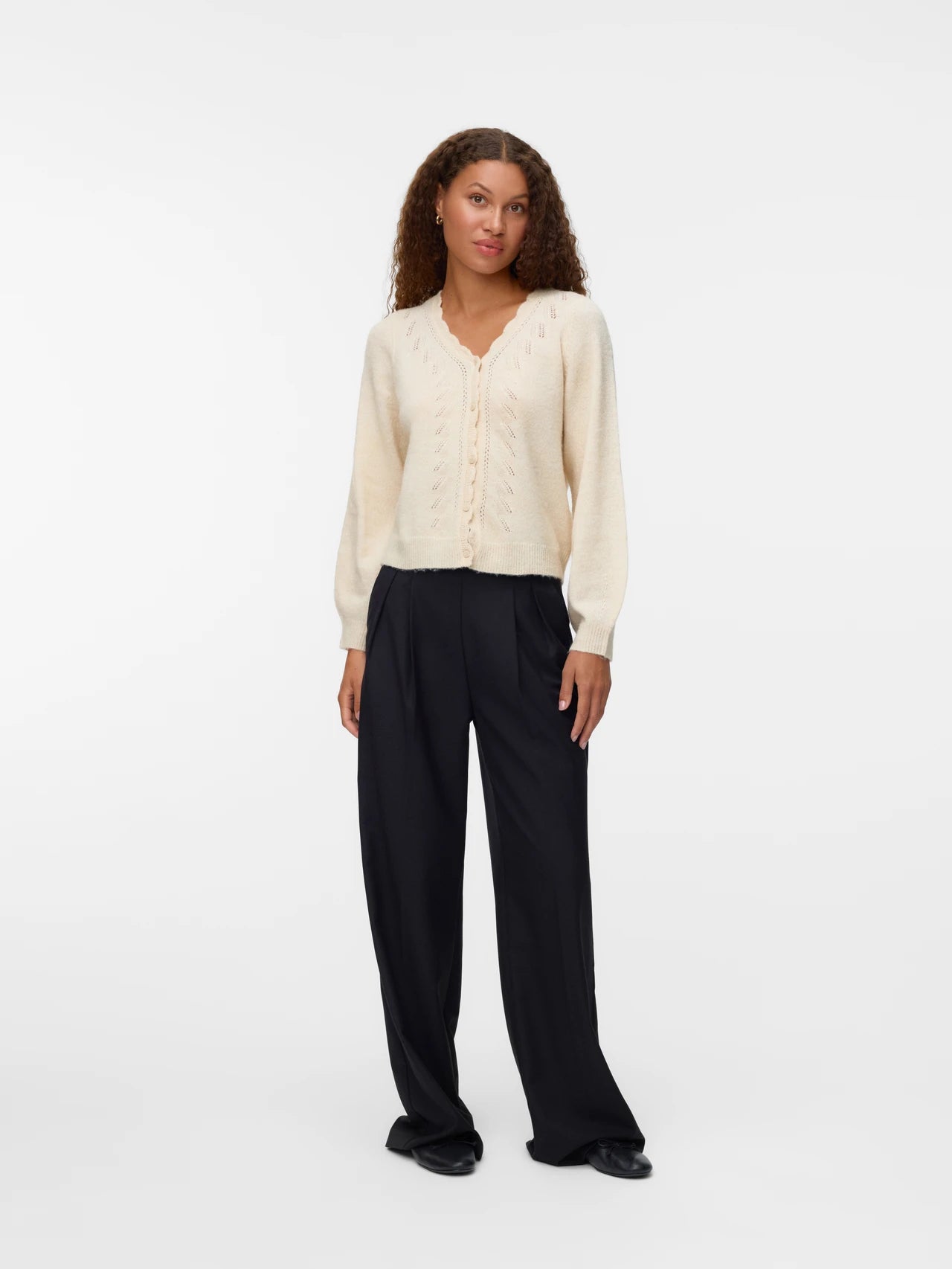 Scallop Detail Cardigan