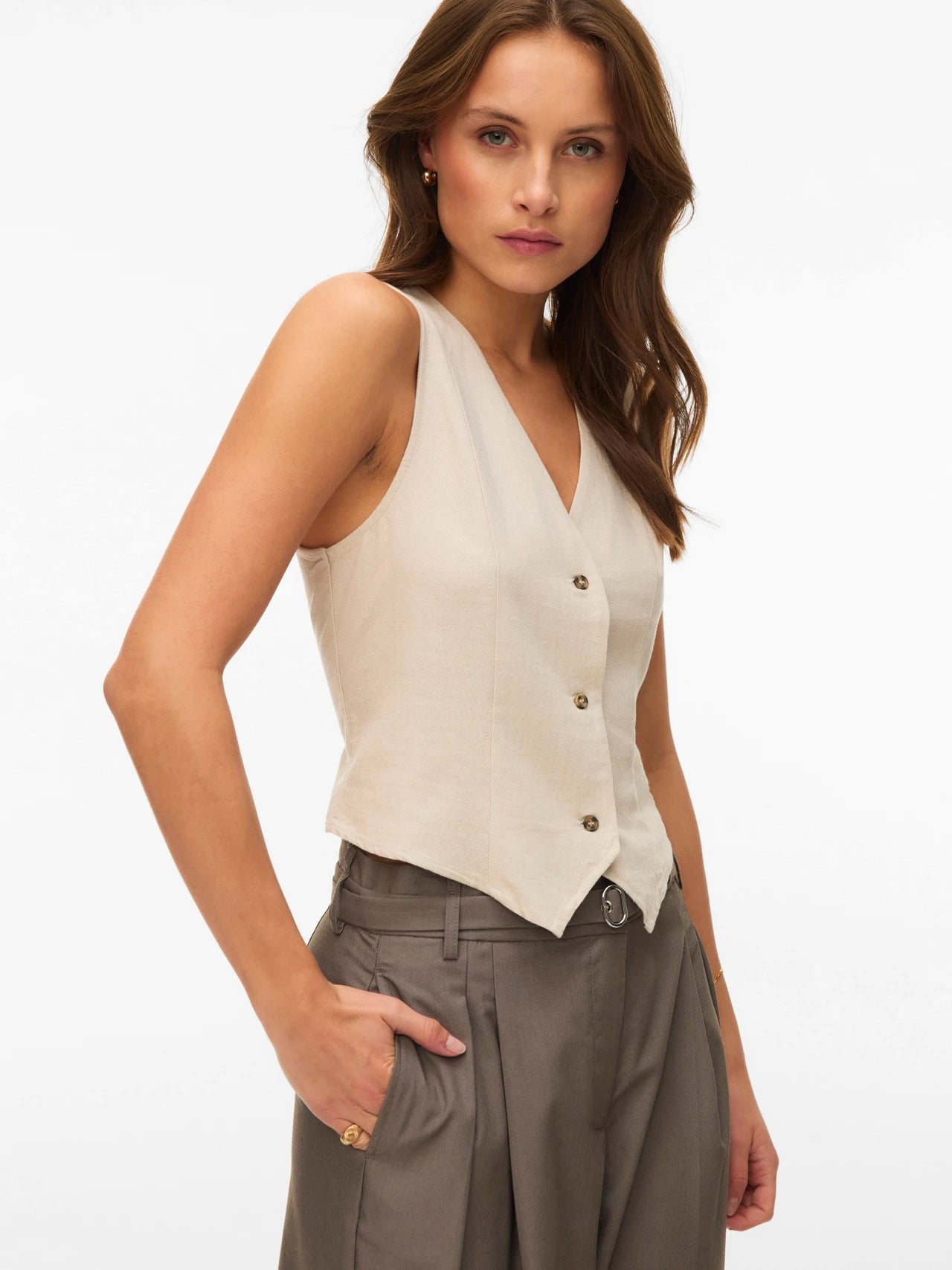 Tailored Linen Waistcoat