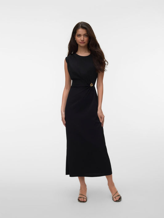 Nosanna Regular Fit Round Neck Long Dress