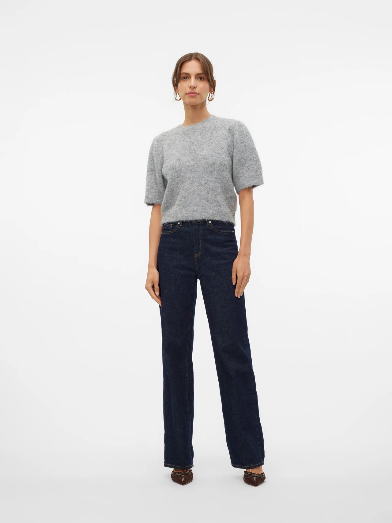 Puff Sleeved Knit Top