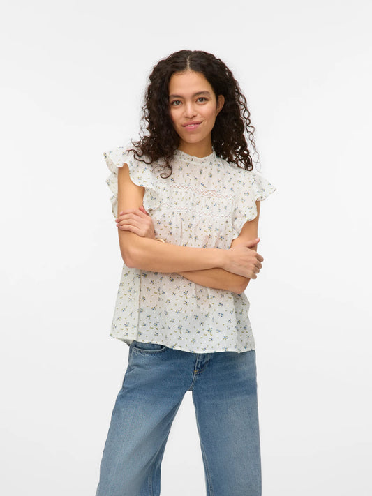 Organic Cotton Floral Top