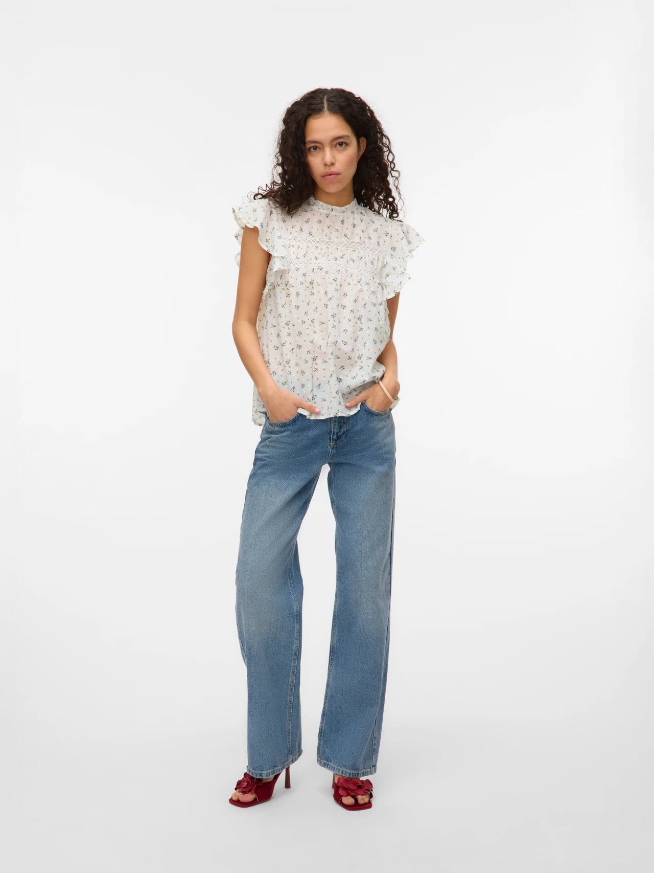 Organic Cotton Floral Top
