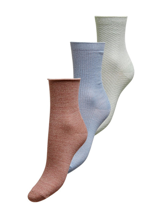 Moon Structure Lurex Sock 3-pack