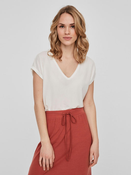 Ava Short Sleeve Vneck Tee