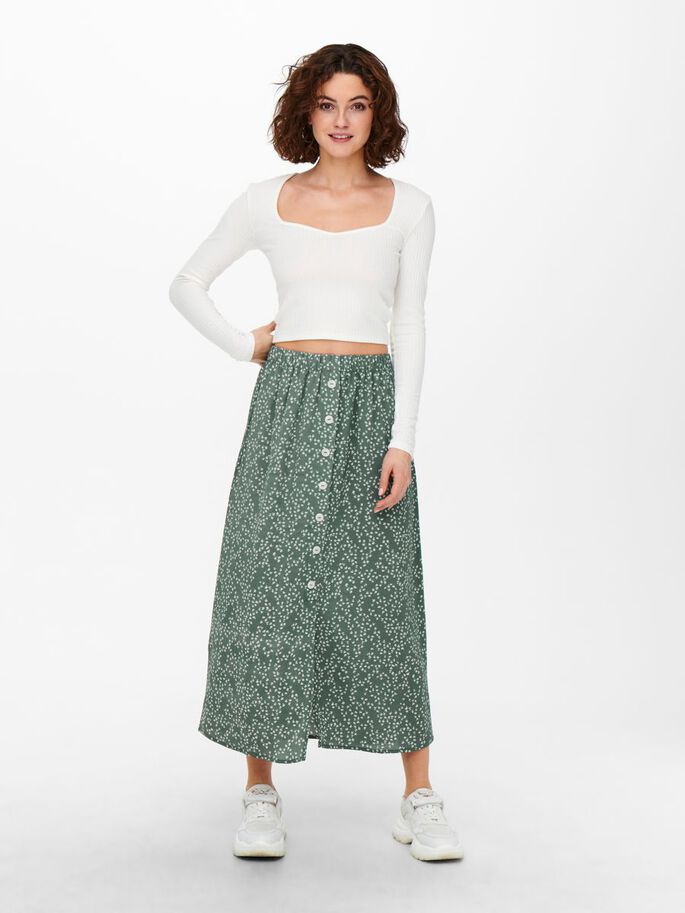 Nova Lux Button Skirt