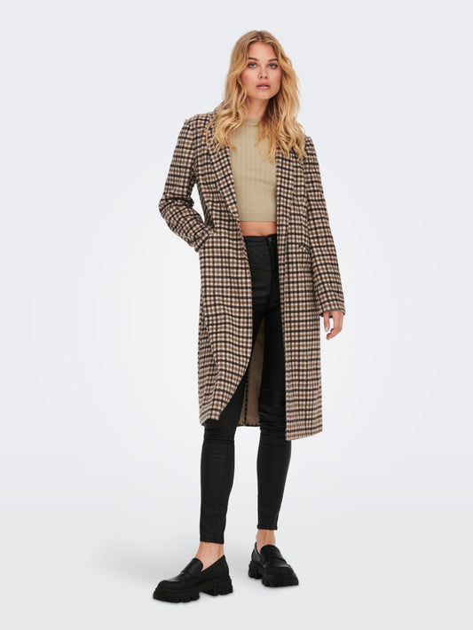 Emma Check Fitted Coat