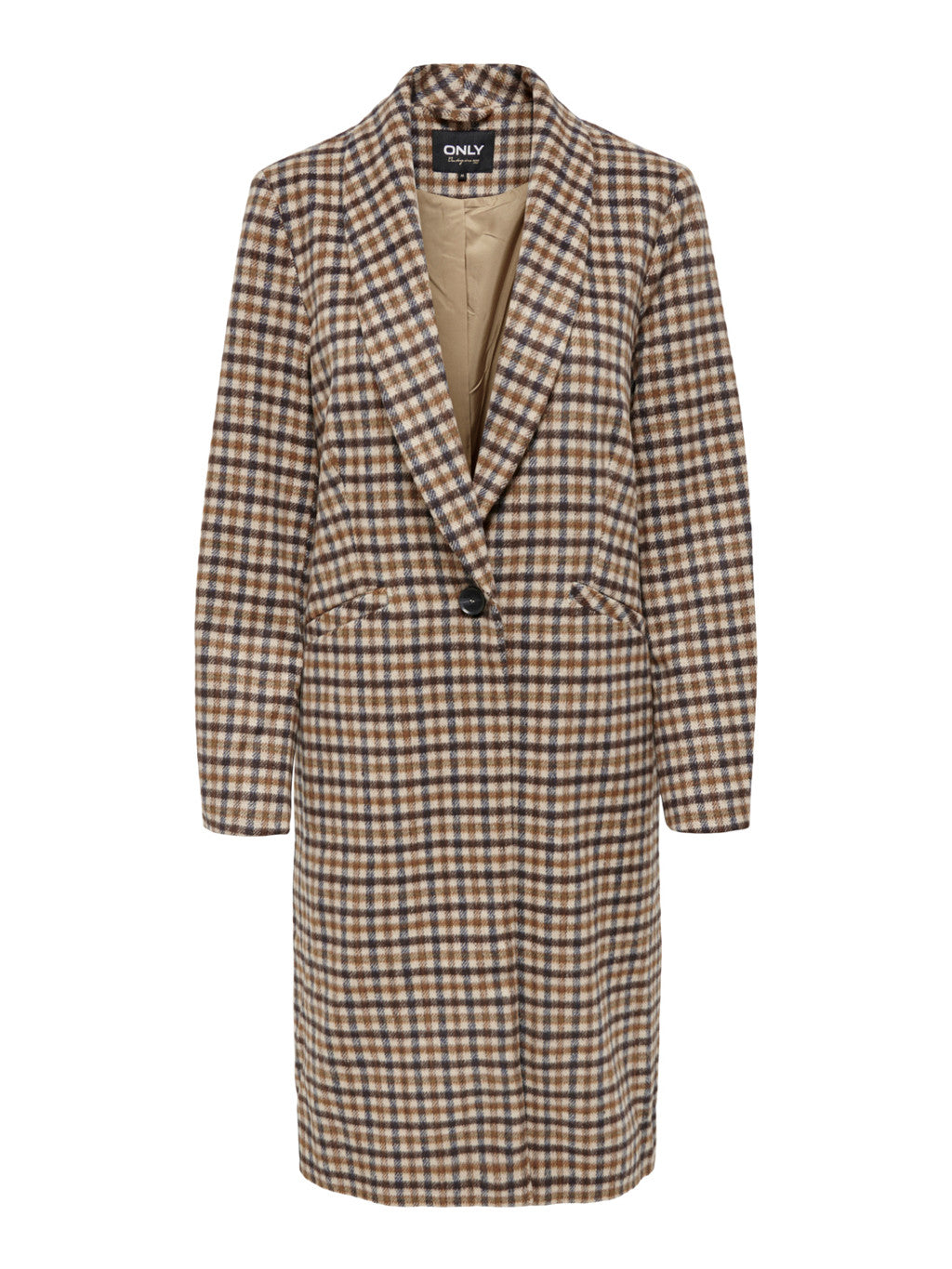 Emma Check Fitted Coat