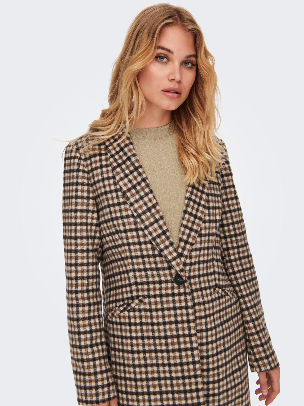 Check Fitted Top Emma Check Fitted Coat – Exposure Clothing