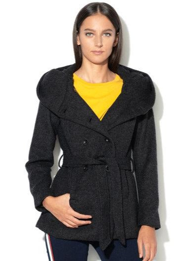 Lisa Hooded Wool Coat