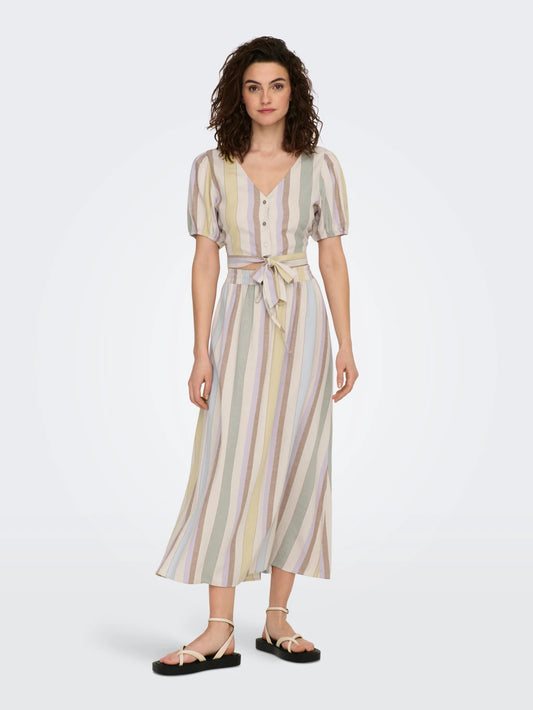 Tine Midi Linen Skirt