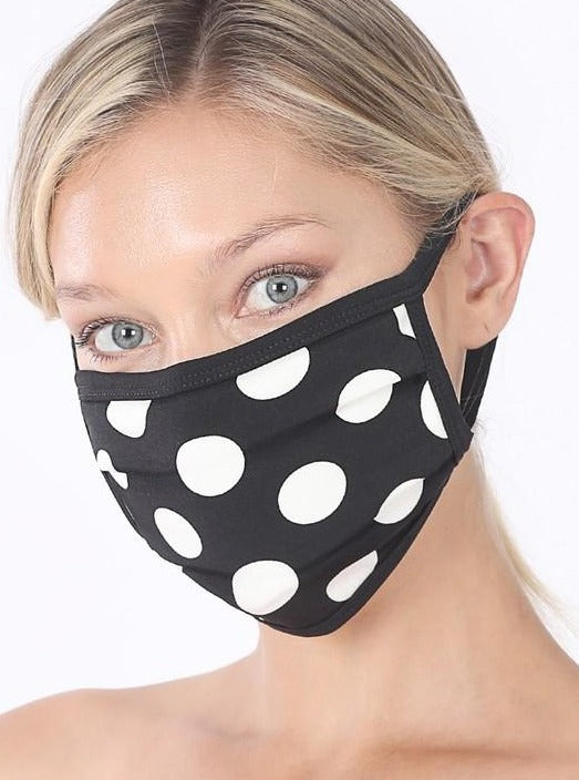 Exposure Polka Dot Cotton Lined Masks
