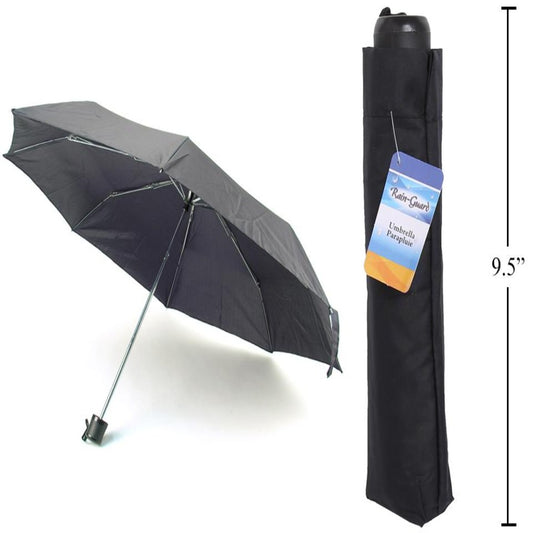 Exposure Black Folding Umbrella